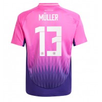 Camiseta Alemania Thomas Muller #13 Visitante Equipación Eurocopa 2024 manga corta